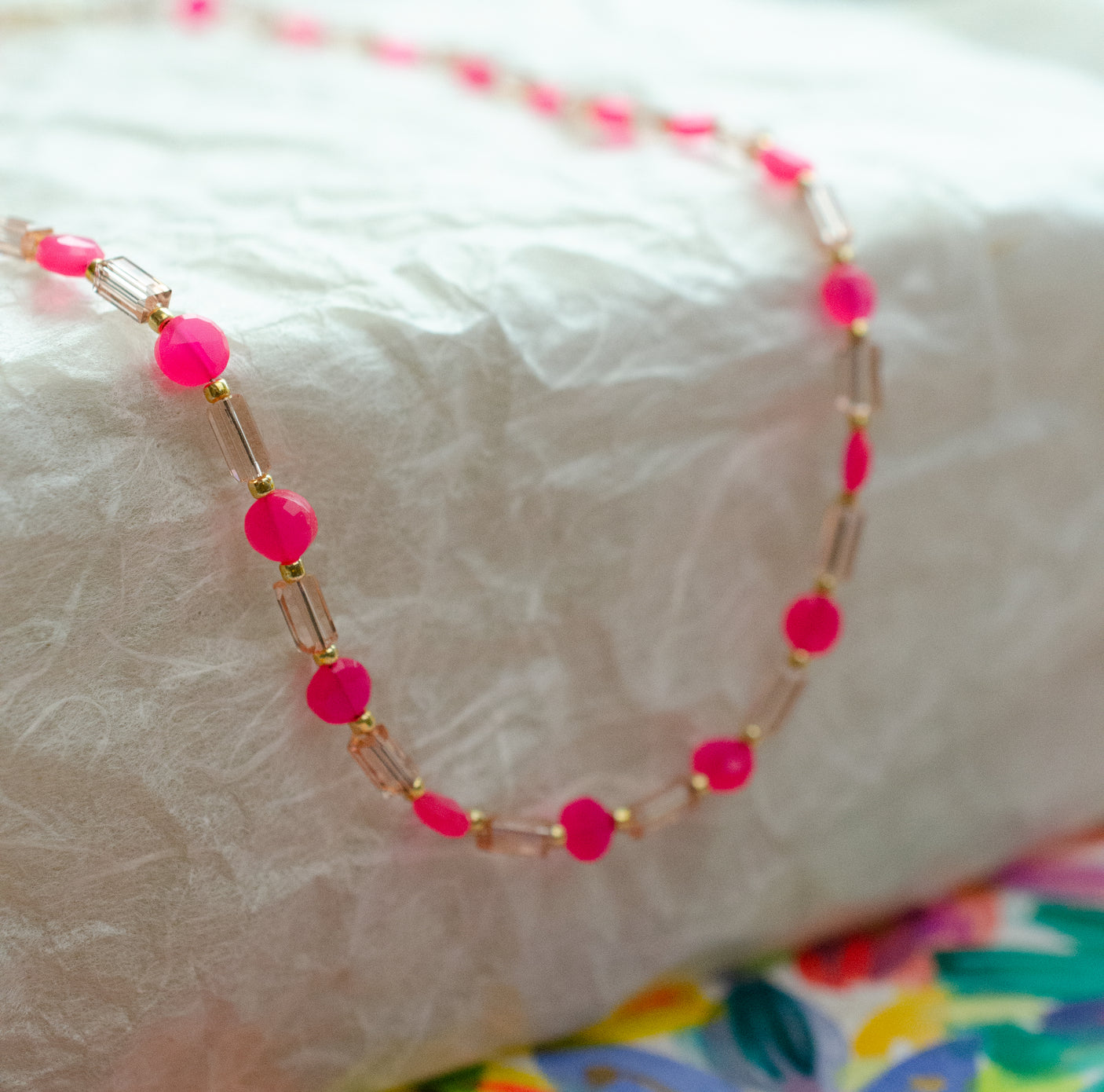 Electric Pink Necklace