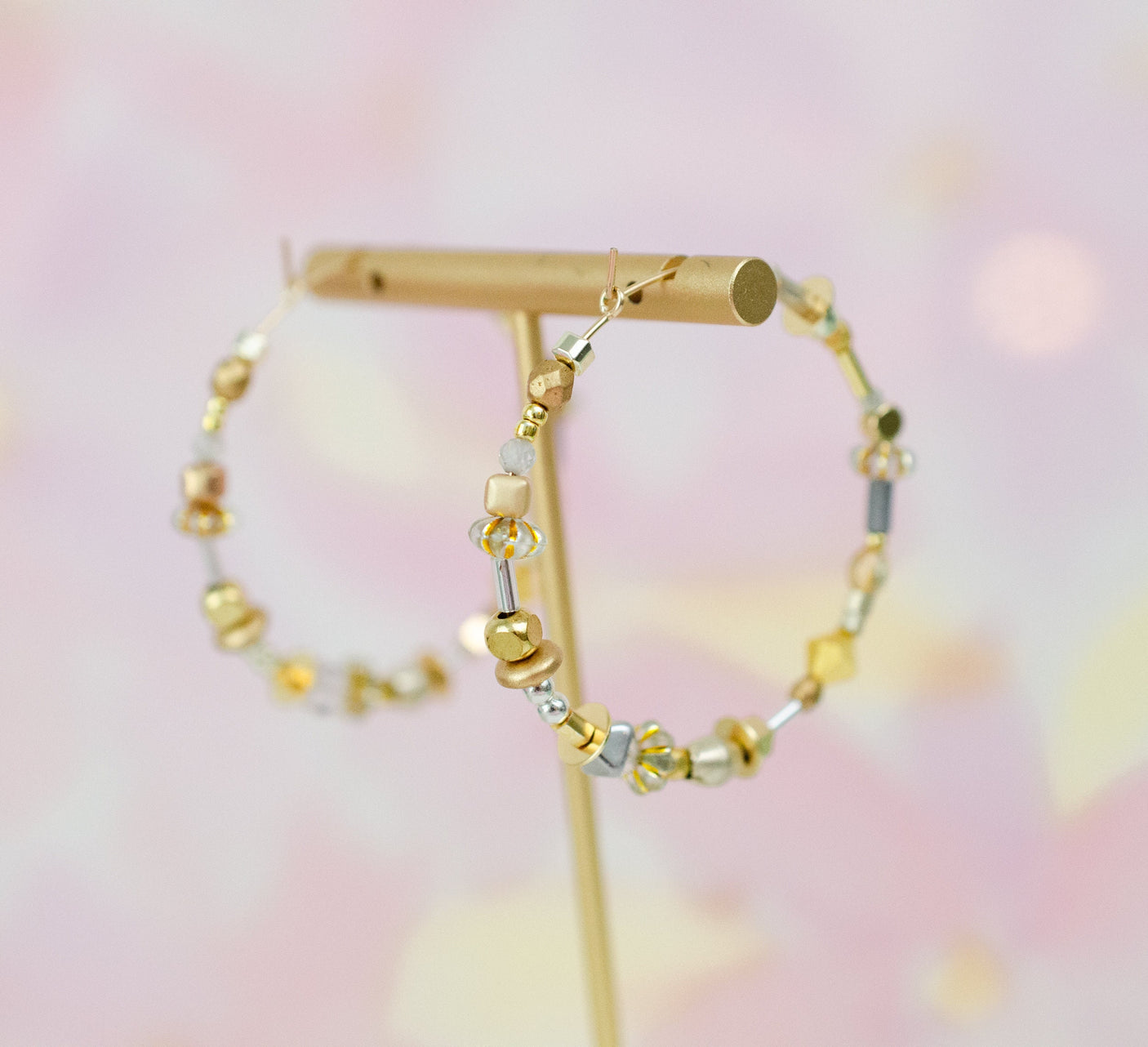 Gilda Beaded Hoops