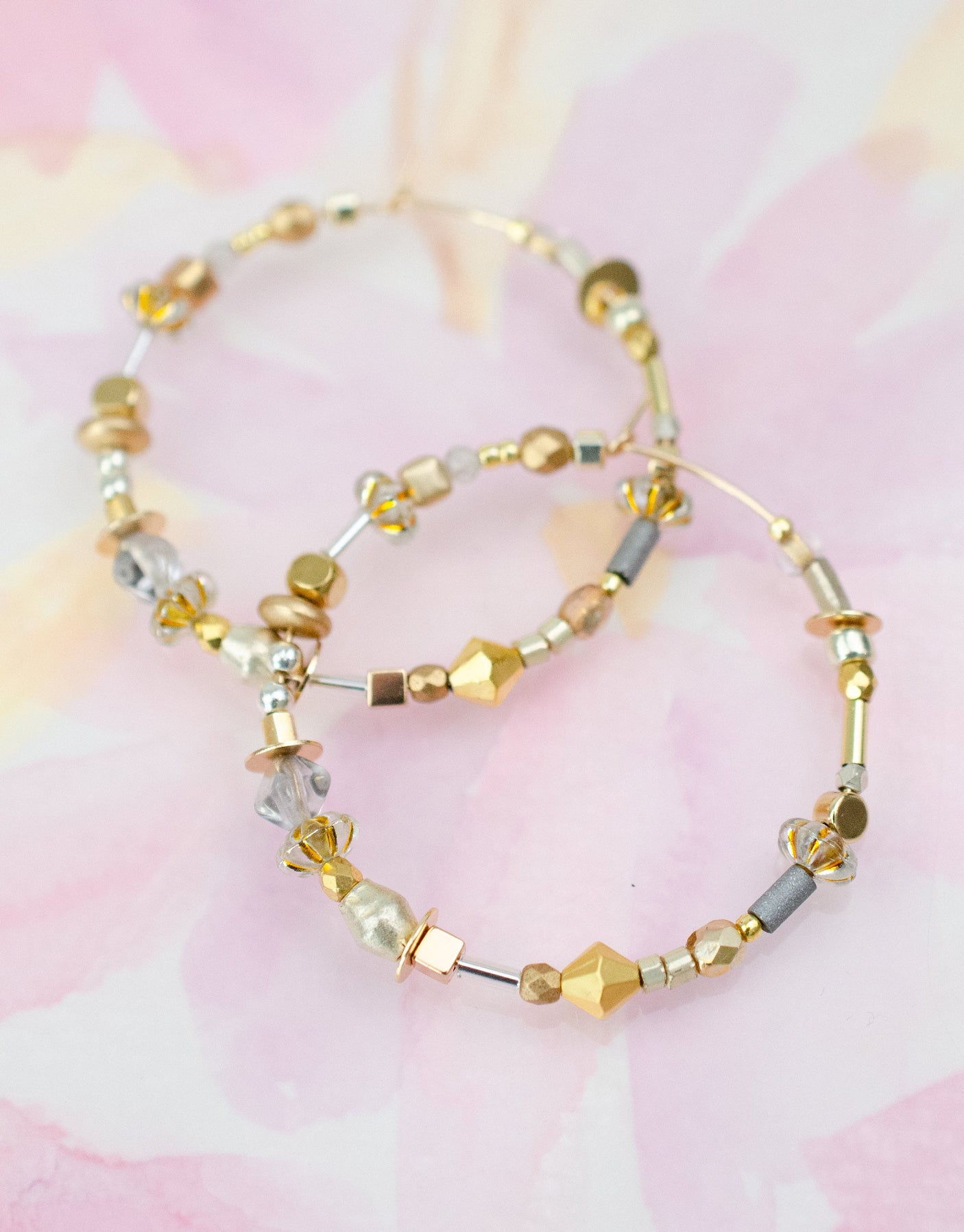 Gilda Beaded Hoops