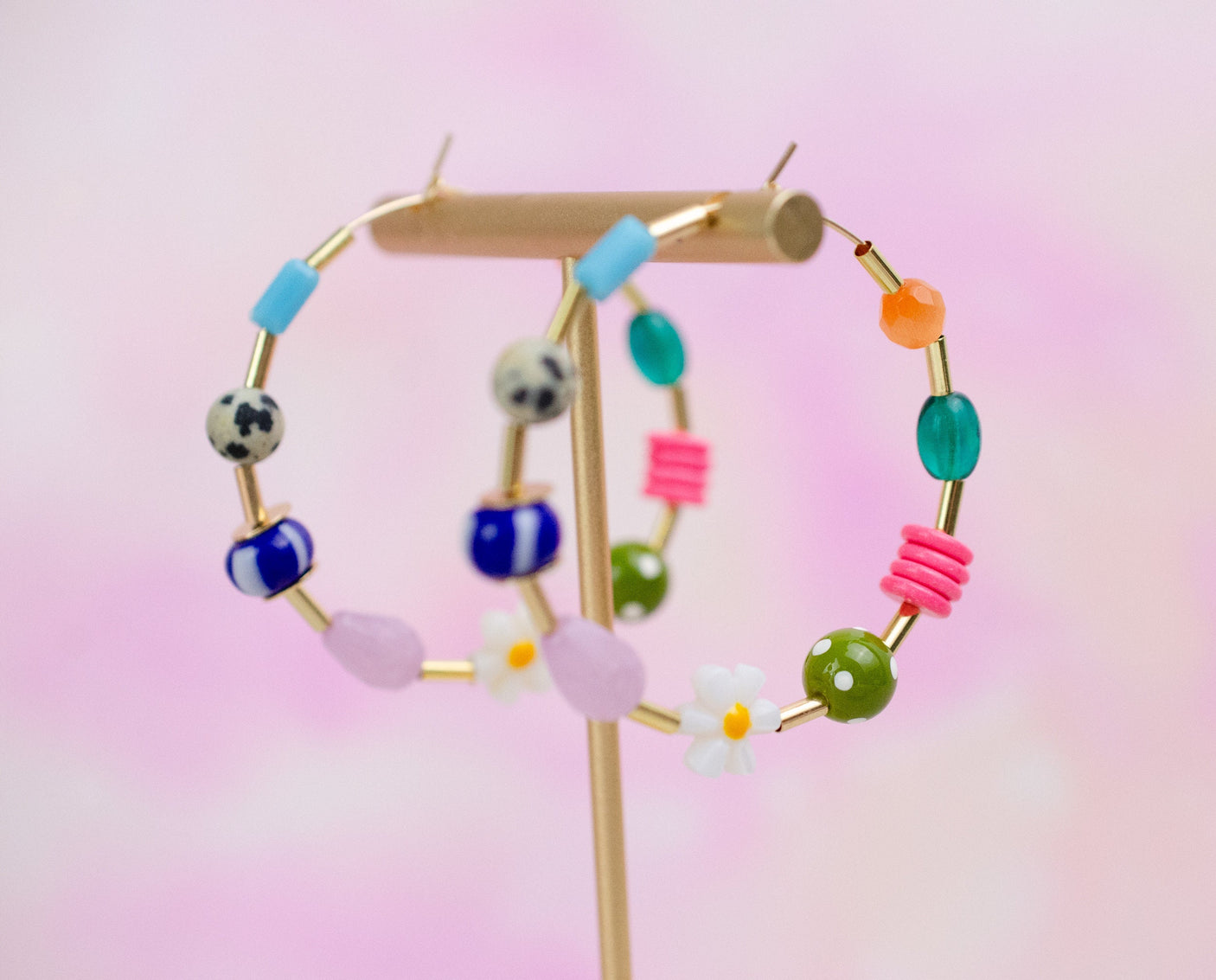 Maxi Beaded Hoops