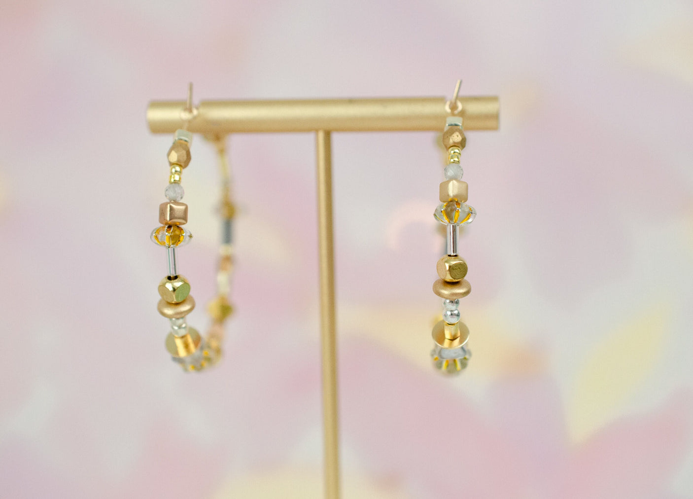 Gilda Beaded Hoops
