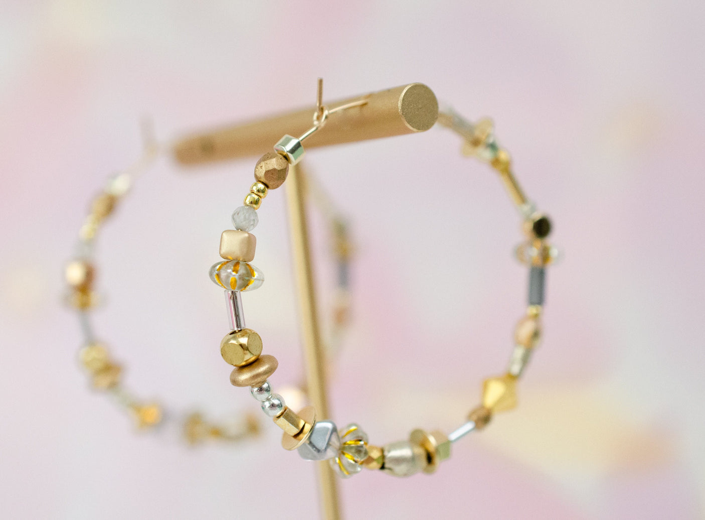Gilda Beaded Hoops