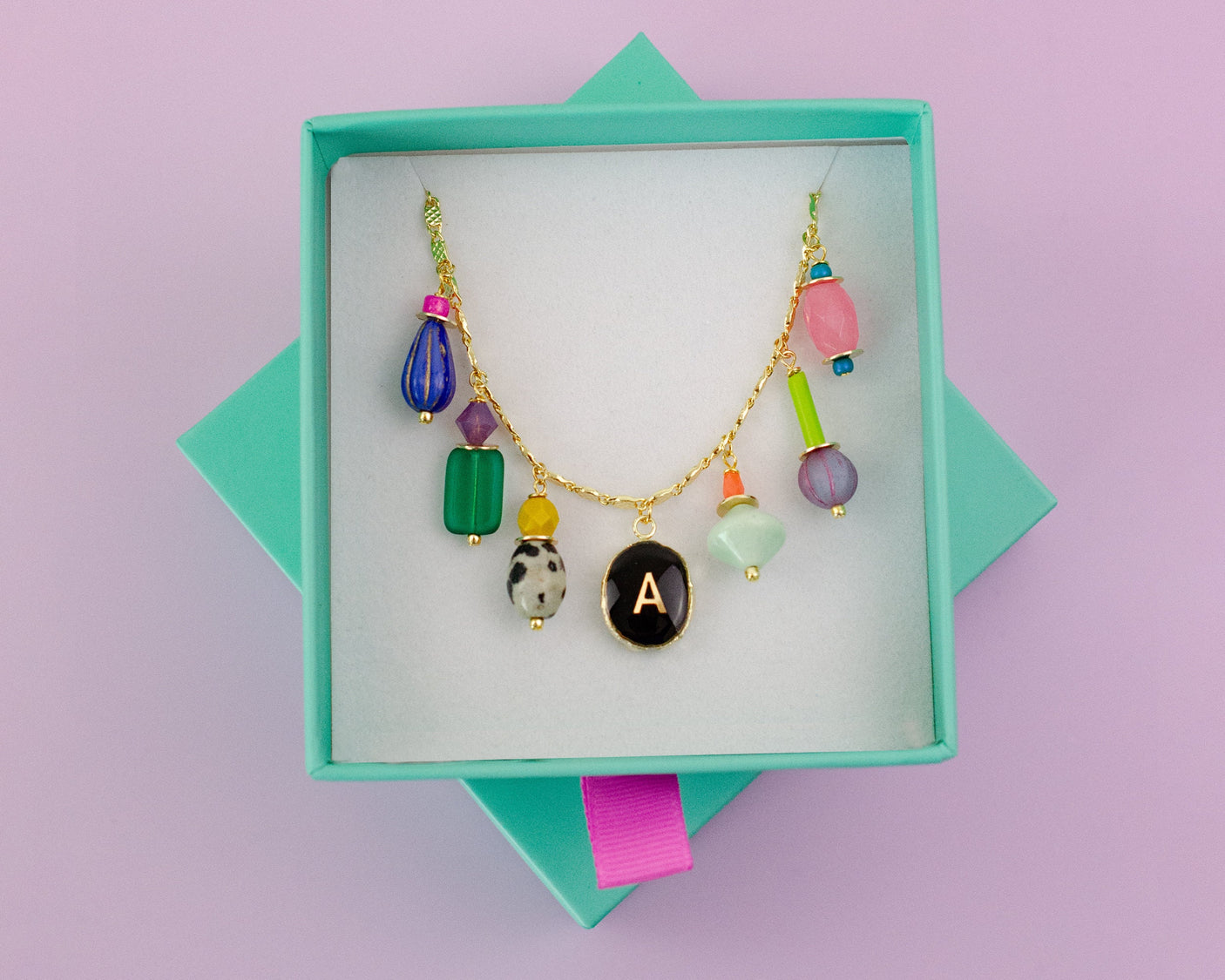 Stella Initial Charm Necklace