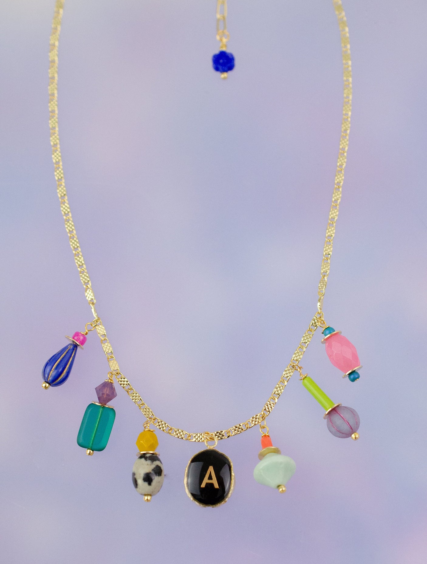 Stella Initial Charm Necklace