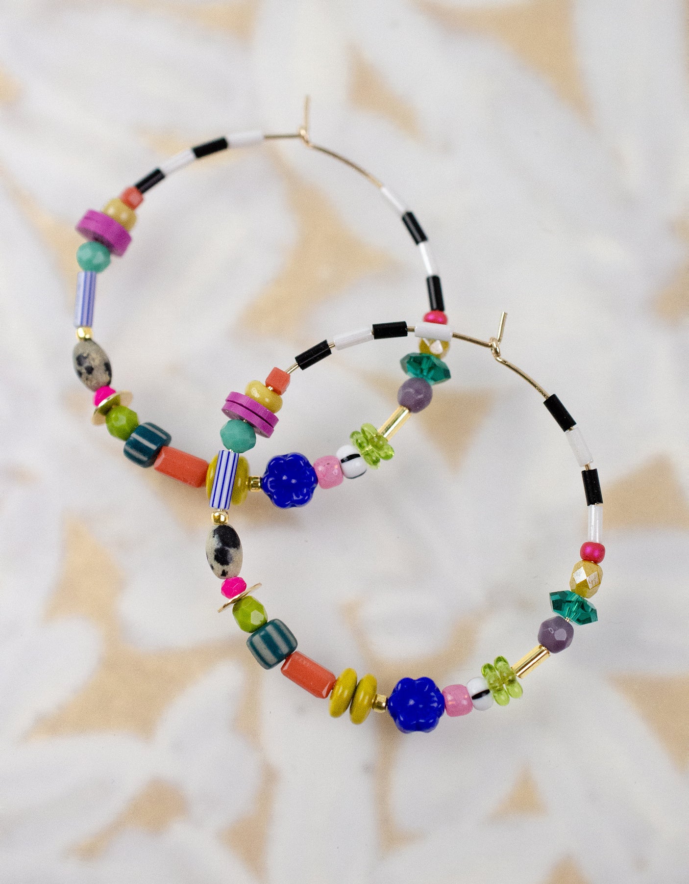 Tabitha Beaded Hoops