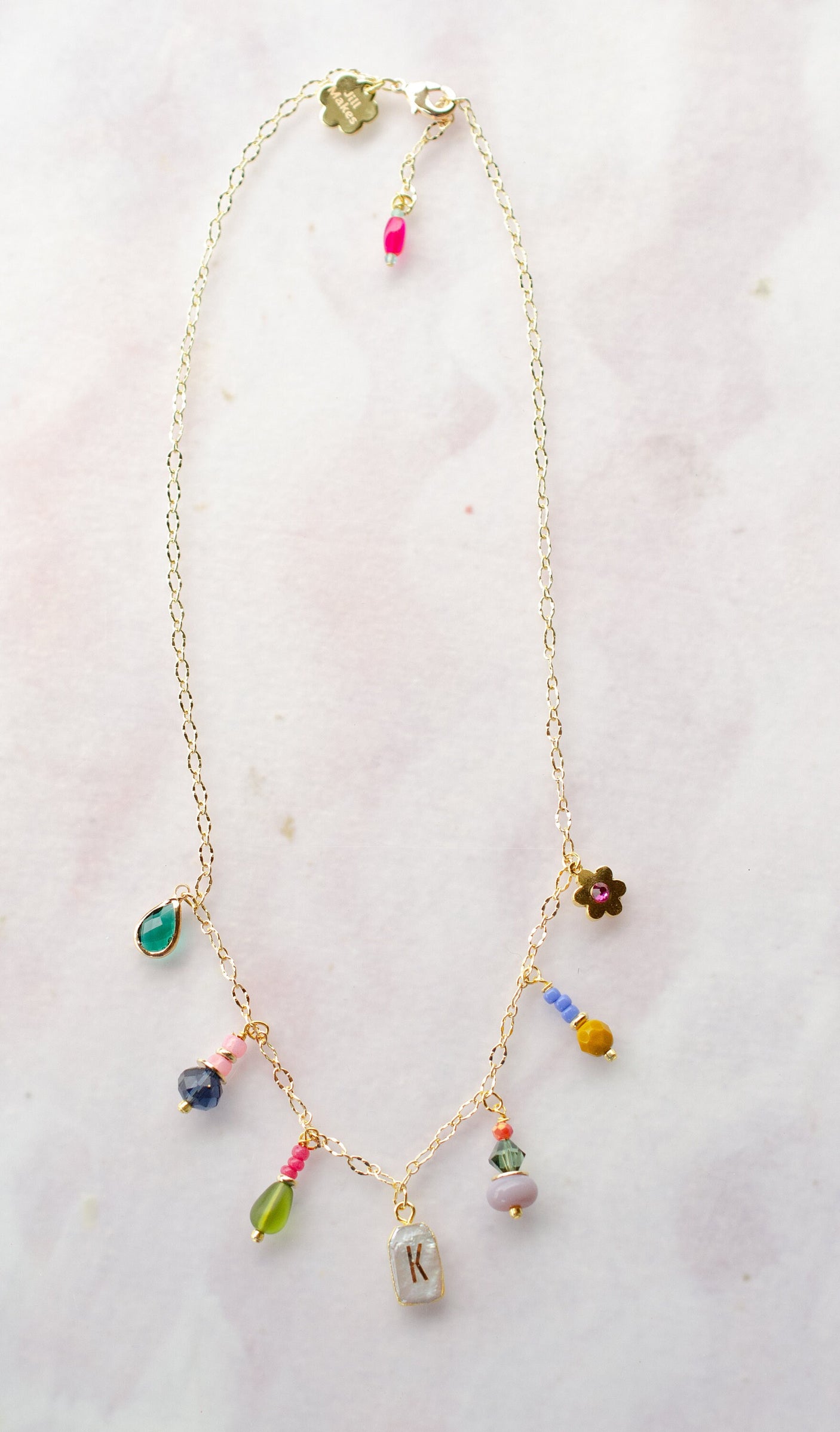 Atlas Initial Charm Necklace
