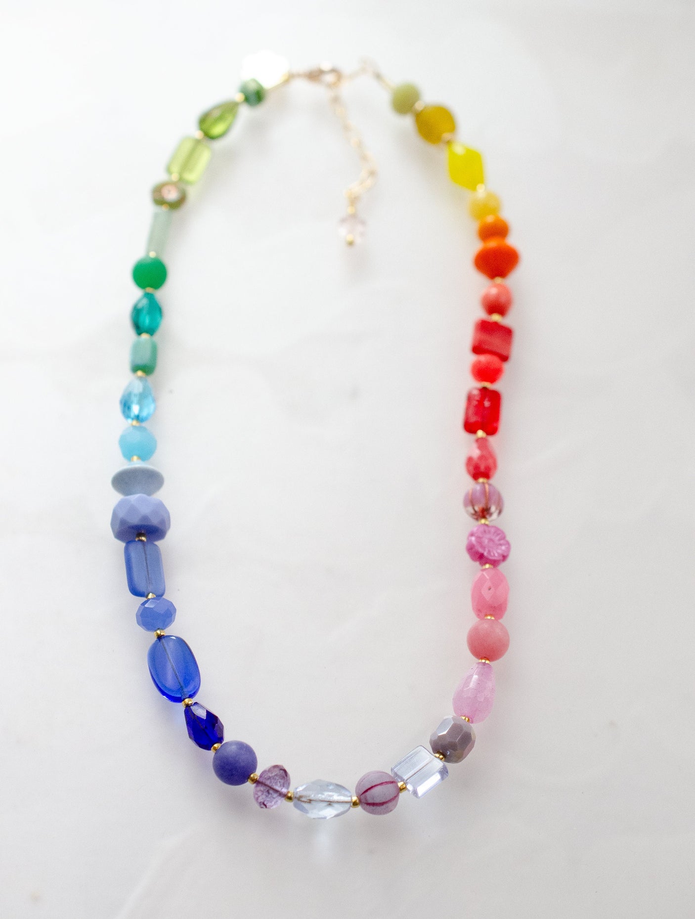 Rainbow Beaded Necklace