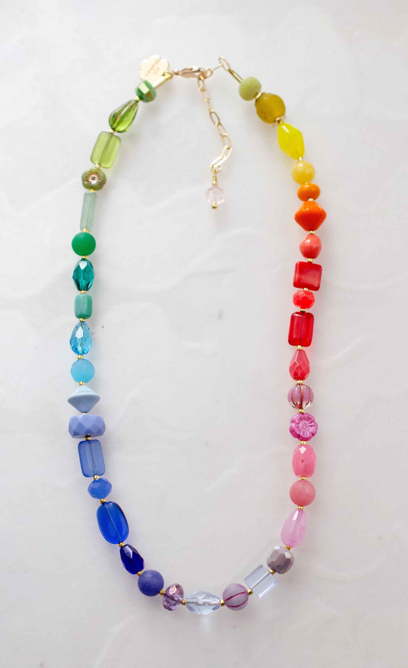 Rainbow Beaded Necklace