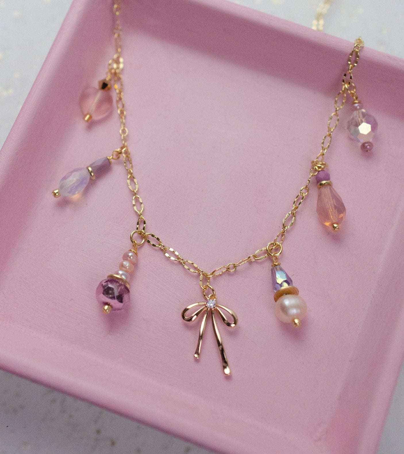 Bow Charm Necklace
