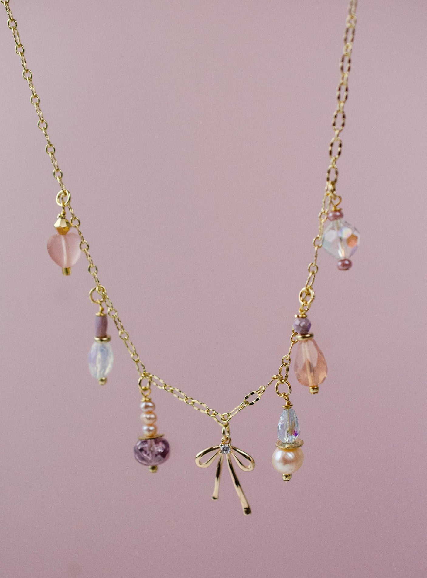 Bow Charm Necklace