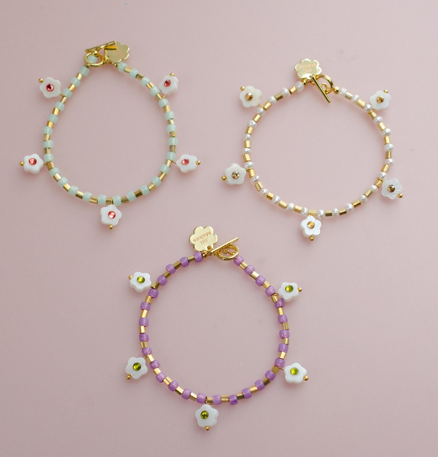 Willow Shell Flower Bracelets