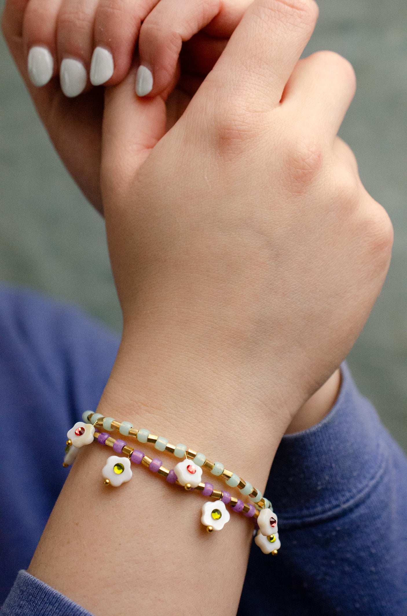 Willow Shell Flower Bracelets