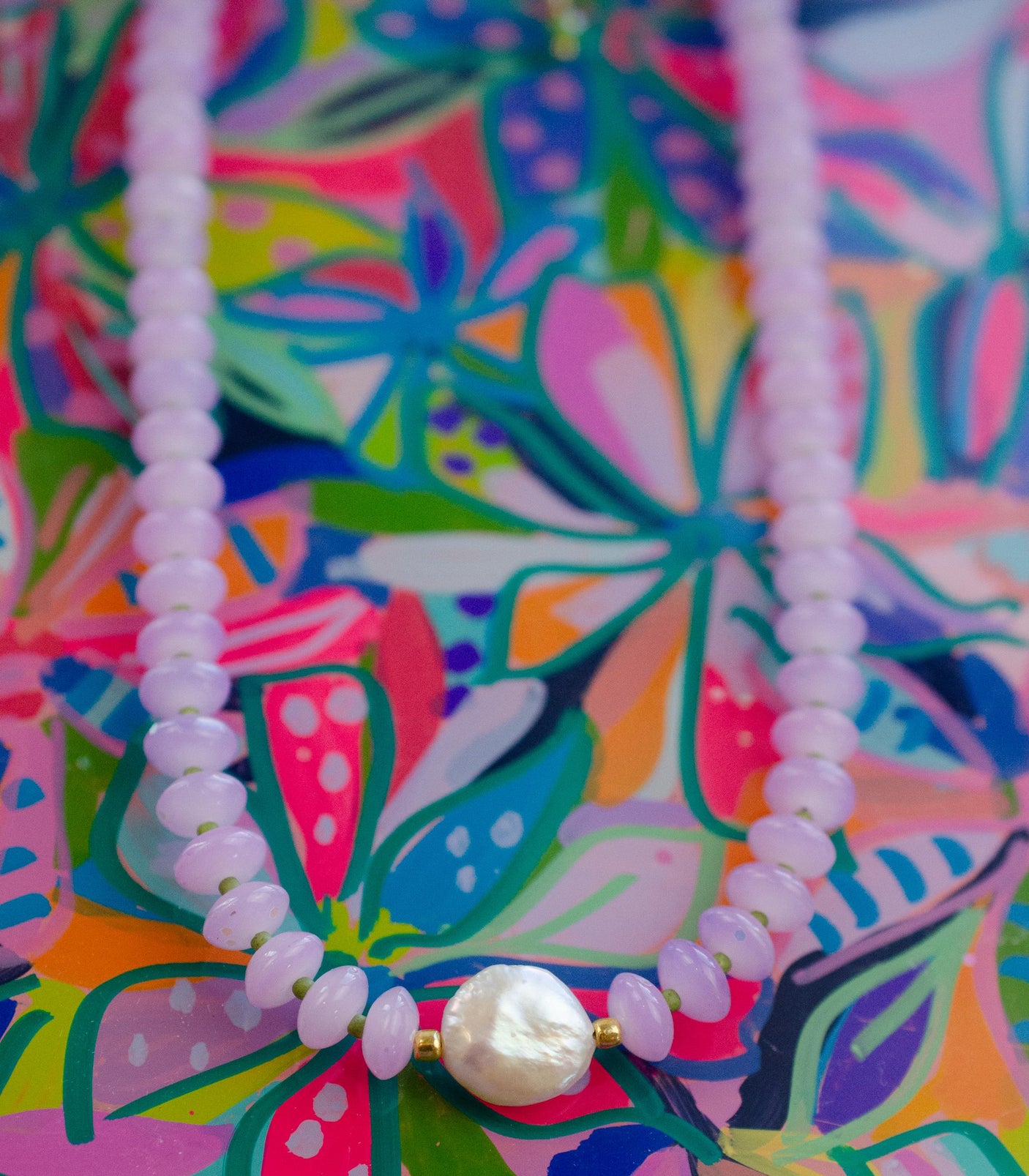 Dew Drop Beaded Necklace