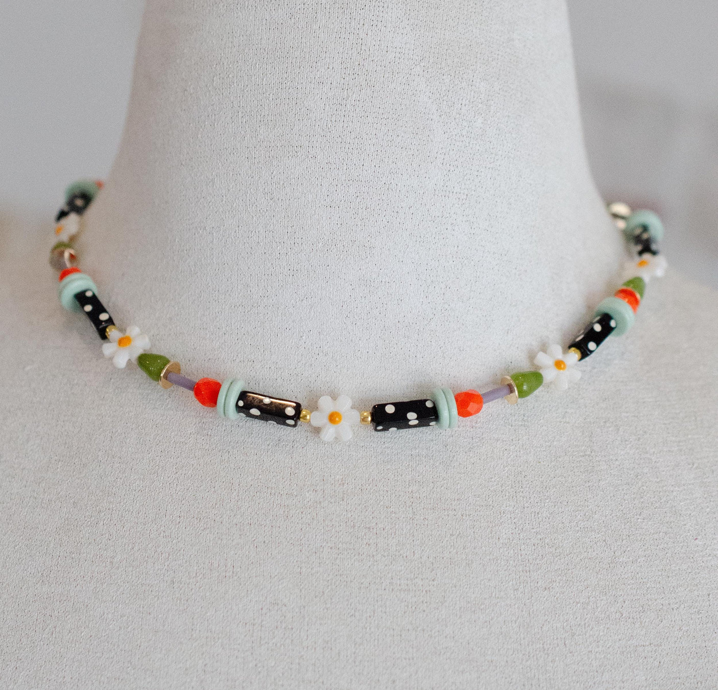 Petal Beaded Necklace