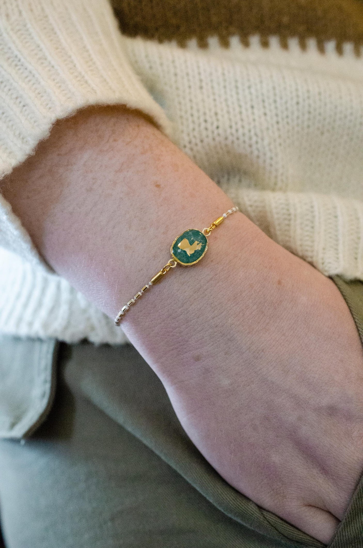 Louisiana Gemstone Bracelet