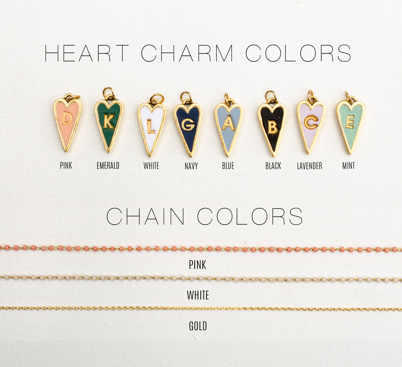 Heart Initial Necklace