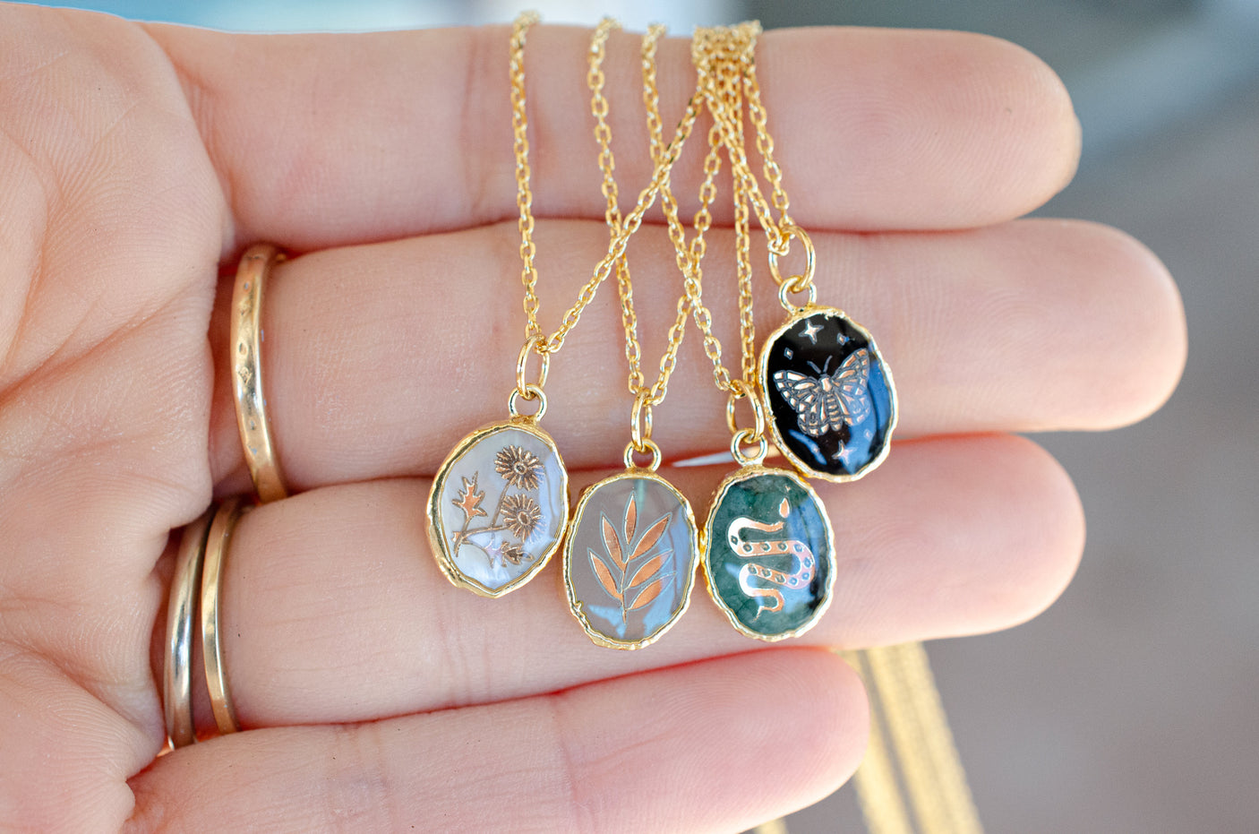 Gemstone Birthstone Necklace
