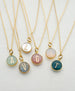 Round initial necklace, Personalized initial necklace, monogram initial, custom initial, round letter pendant, layering necklace