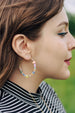 Garden Party Beaded Hoops