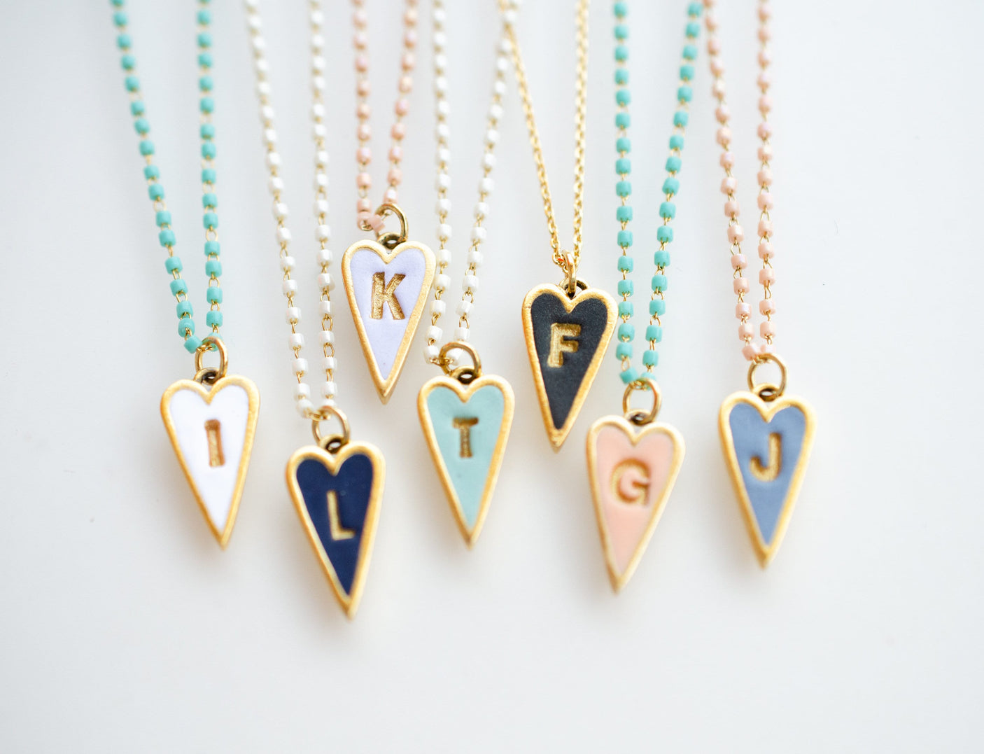 Heart Initial Necklace