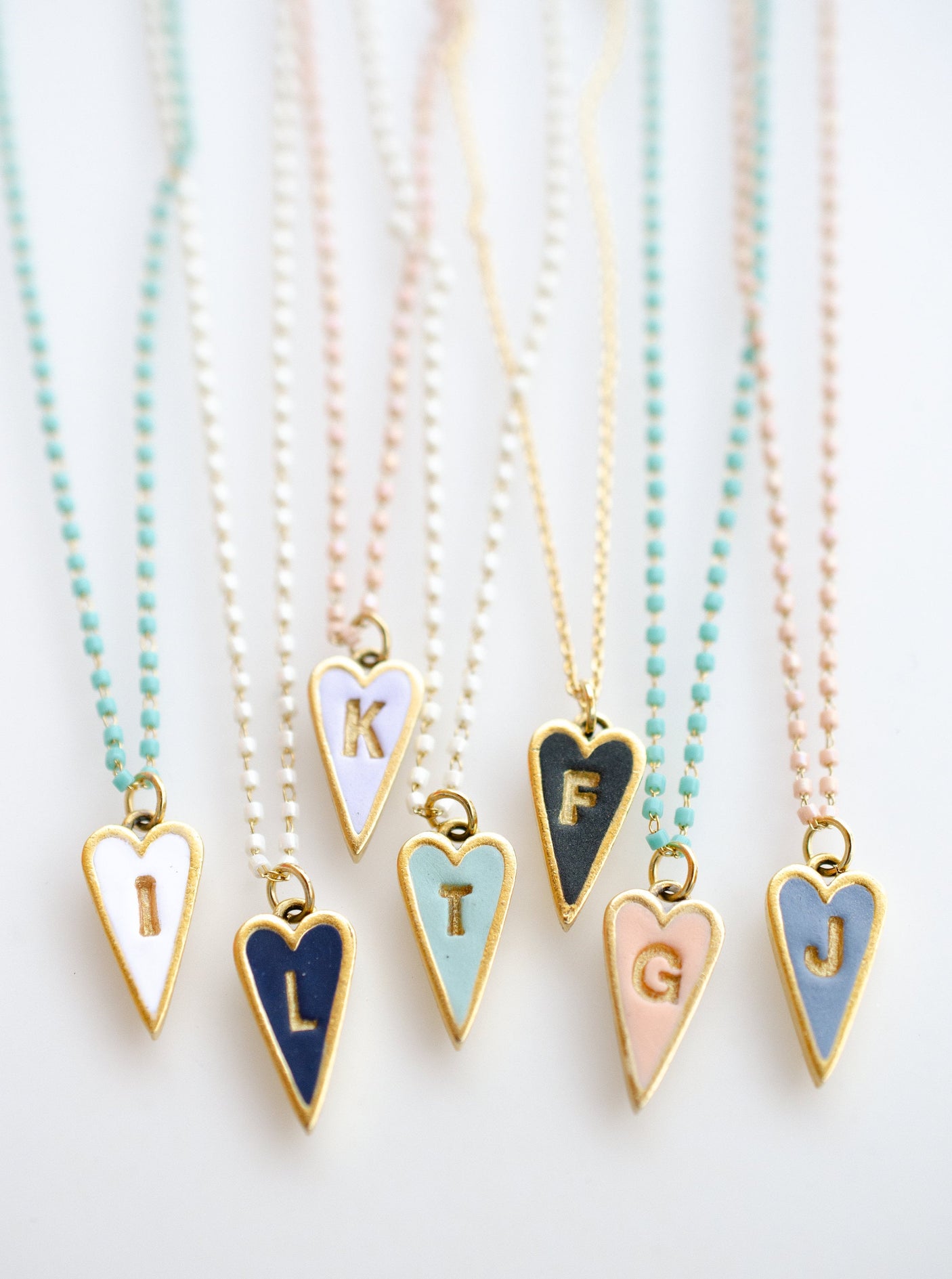 Heart Initial Necklace
