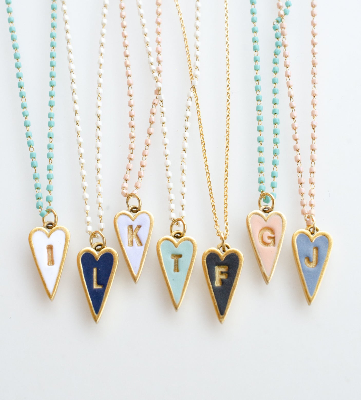 Heart Initial Necklace