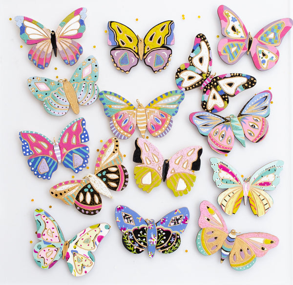 Butterfly ornament kit, painting kit for kids, painting kit for adults –  jillmakes