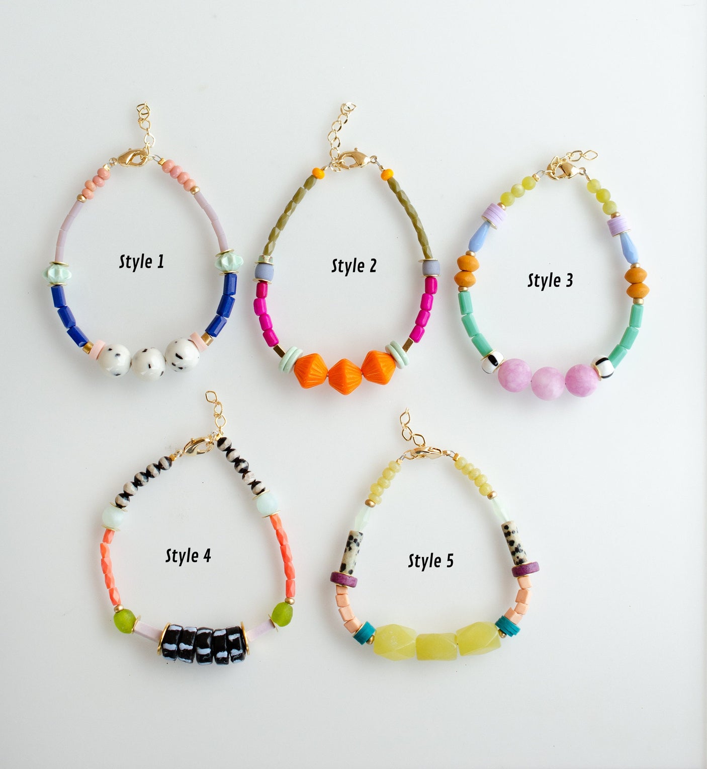 Zinnia Beaded Bracelets