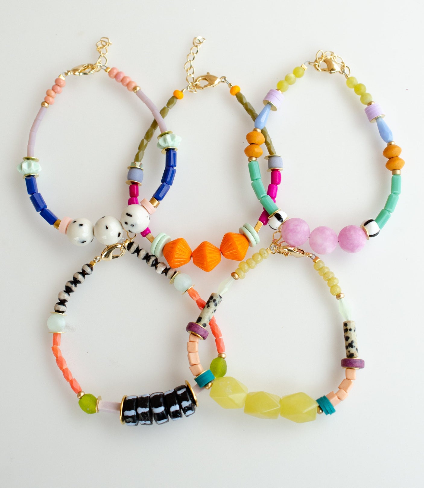 Zinnia Beaded Bracelets