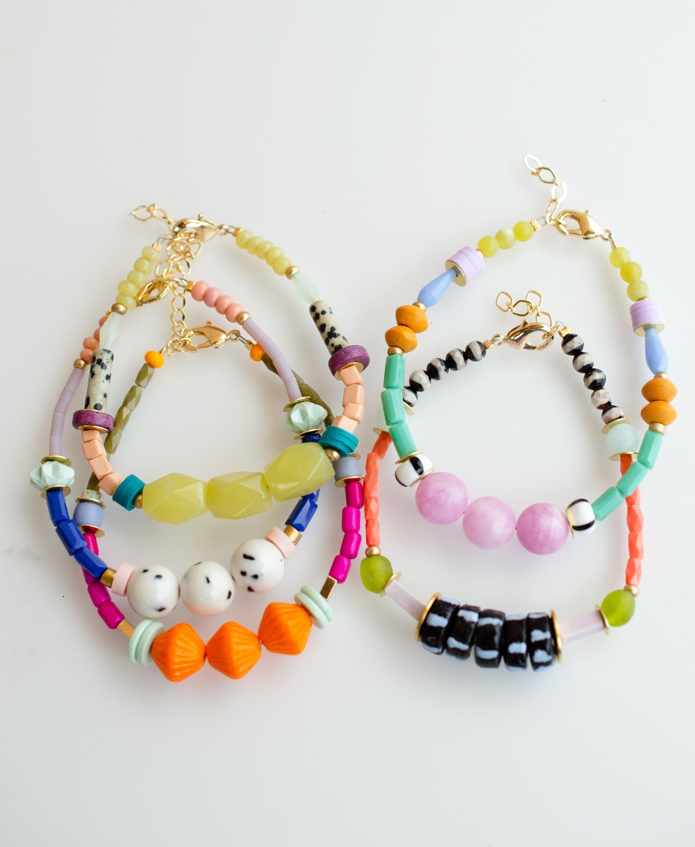 Zinnia Beaded Bracelets