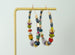 Large beaded hoops, Jewel Toned beaded hoops, Seed bead hoops, colorful earrings, gold filled earrings, statement earrings, gift for her