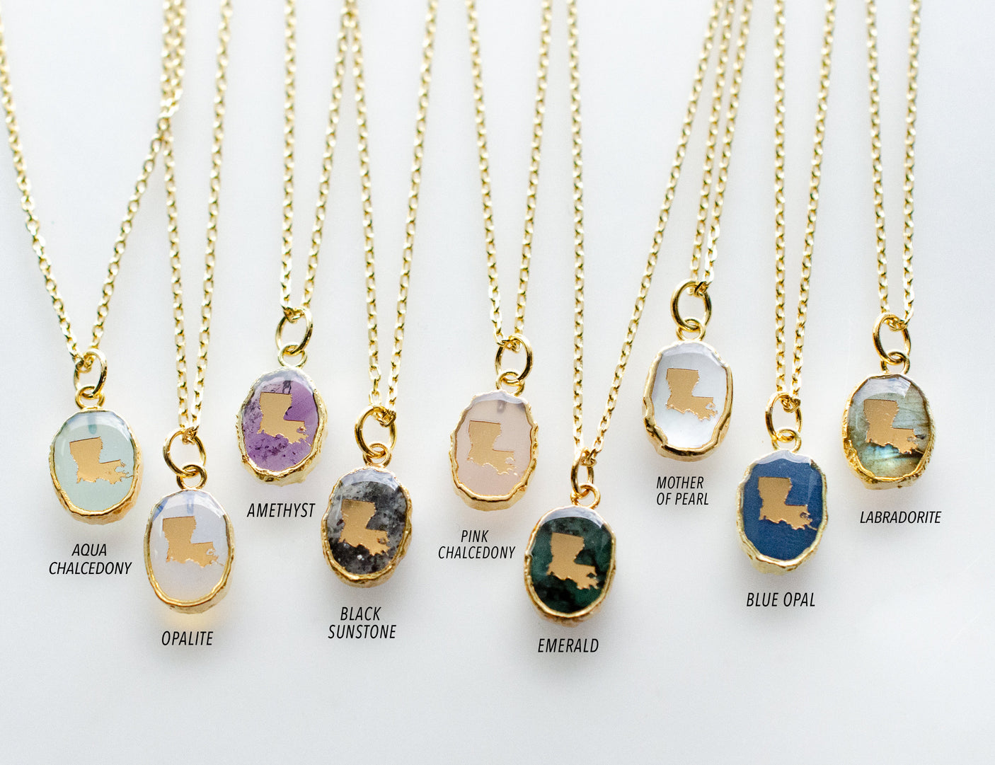 Louisiana Gemstone Necklace