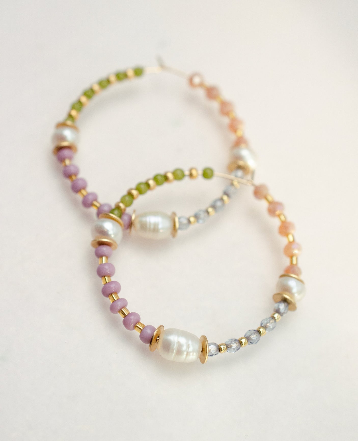 Pearl Jules Hoop Earrings