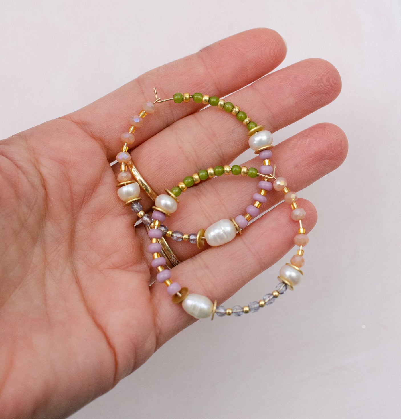 Pearl Jules Hoop Earrings