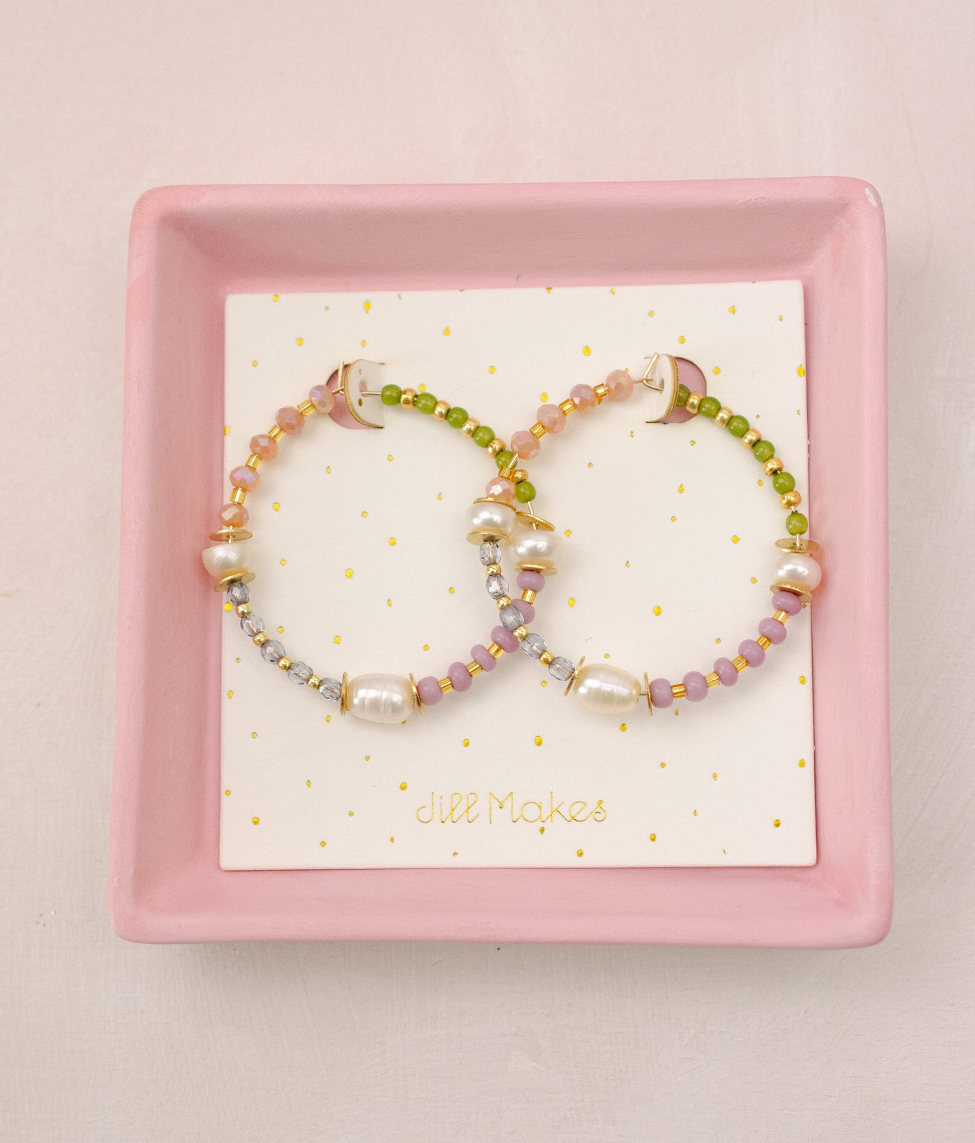 Pearl Jules Hoop Earrings