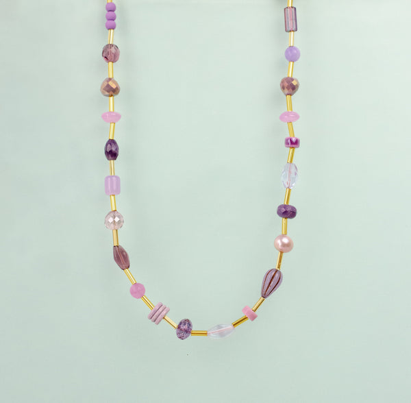 Purple Beaded Necklace