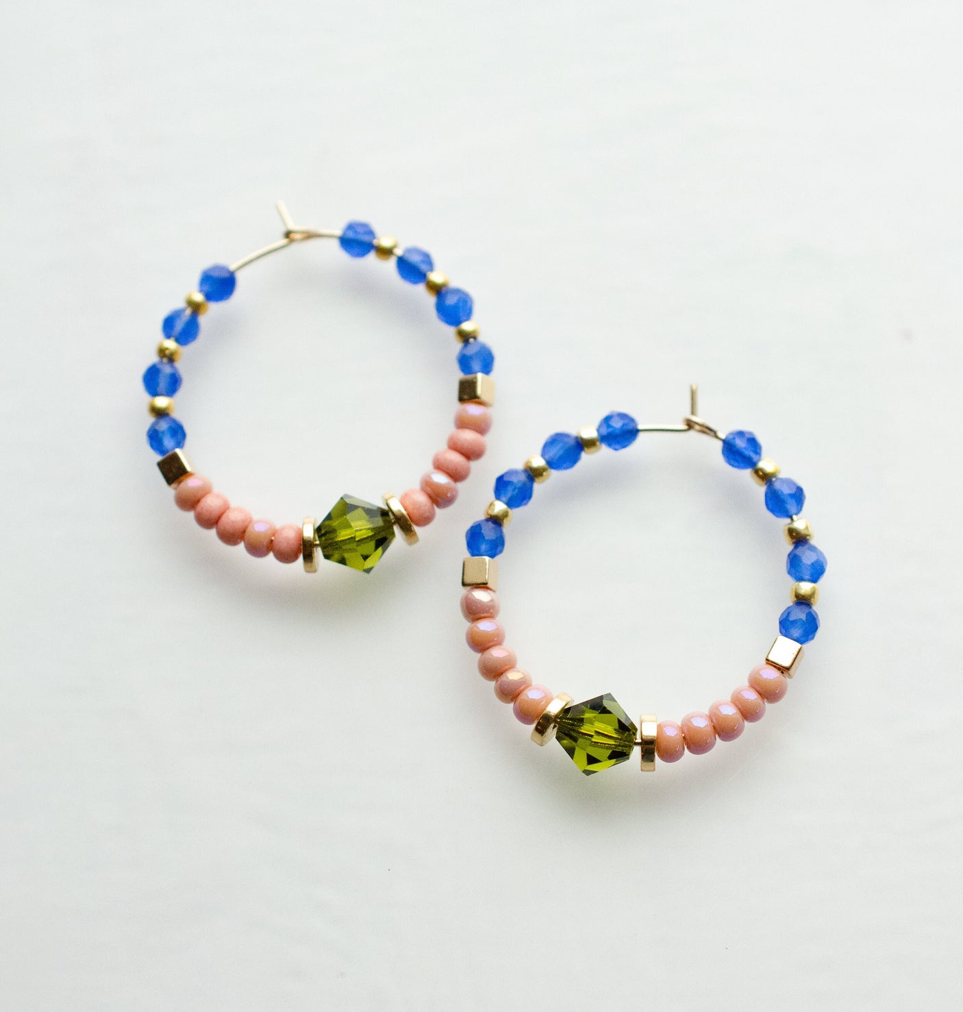 Veda Beaded Hoops