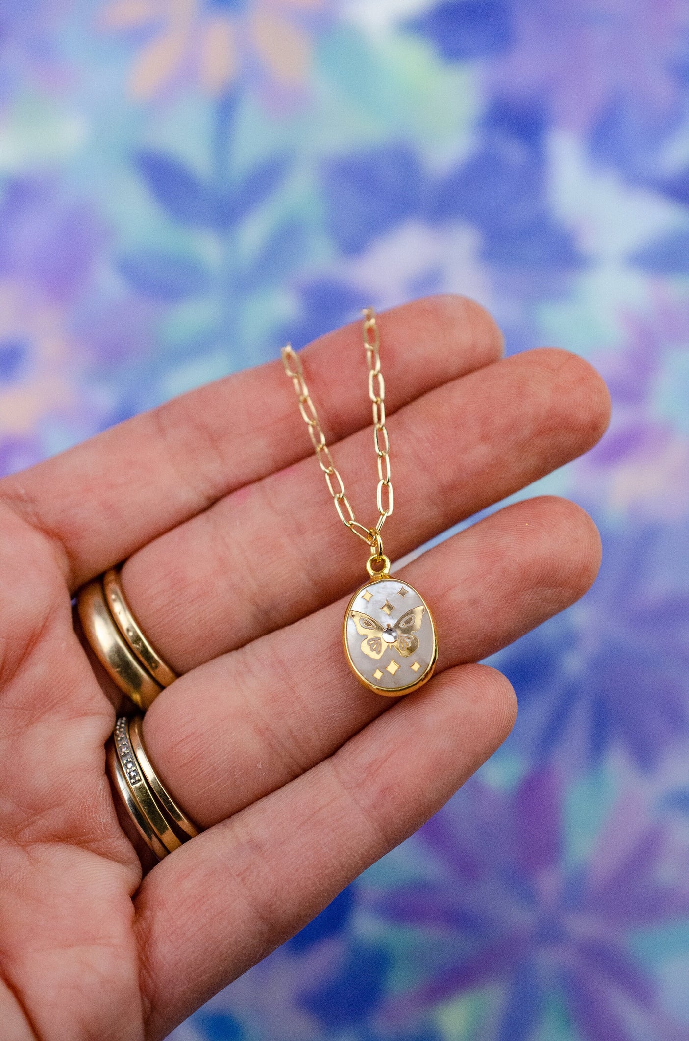 Pearl Butterfly Necklace