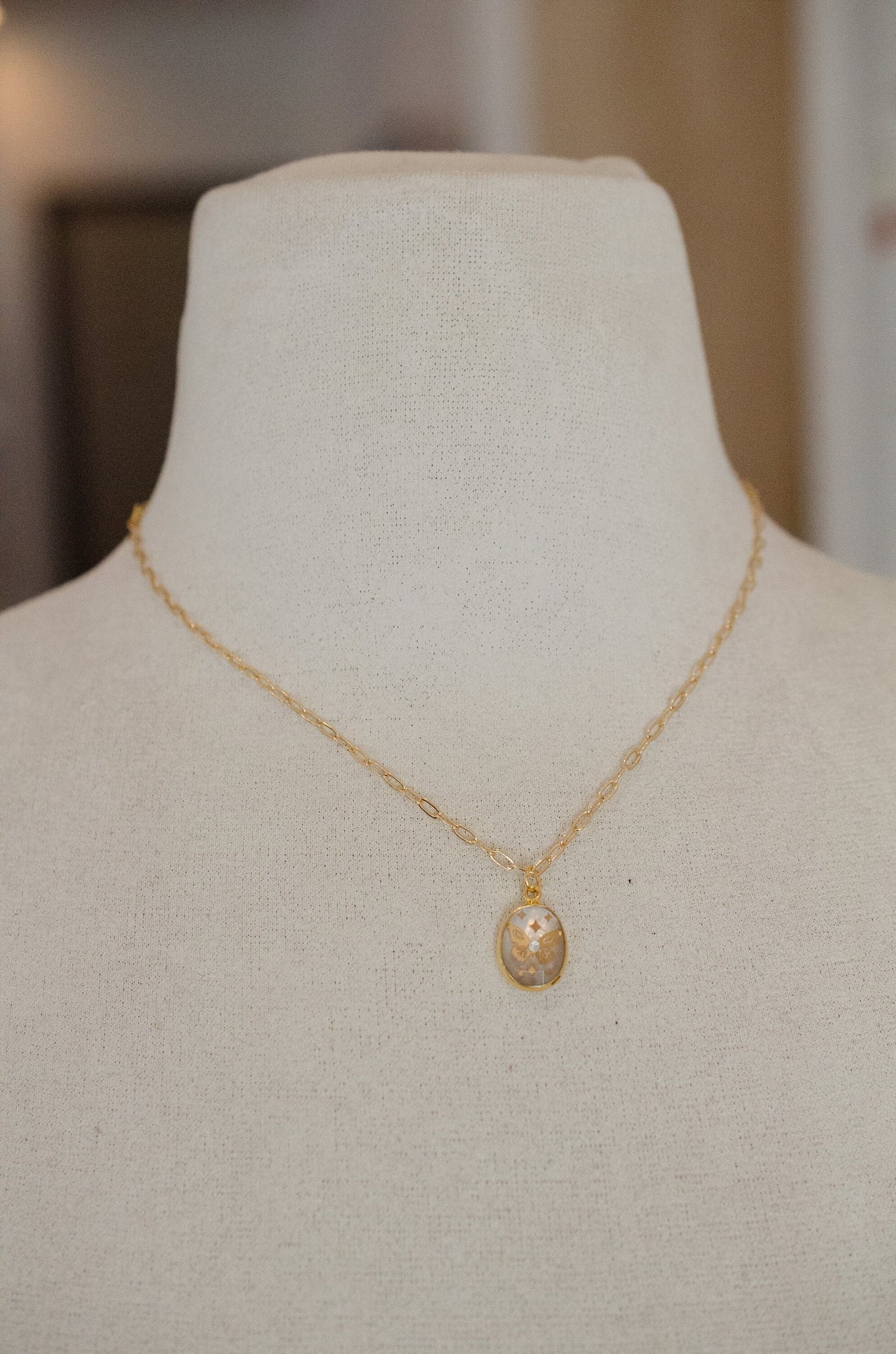 Pearl Butterfly Necklace