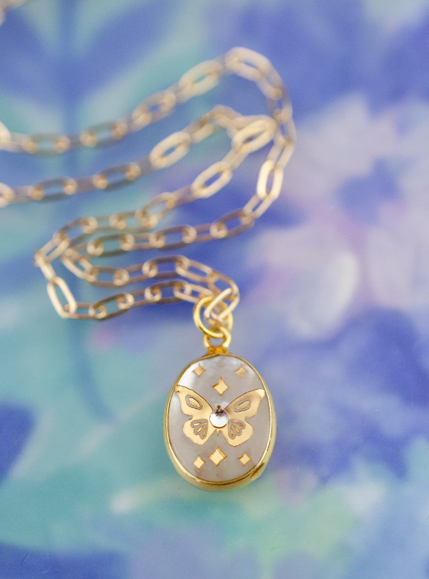 Pearl Butterfly Necklace