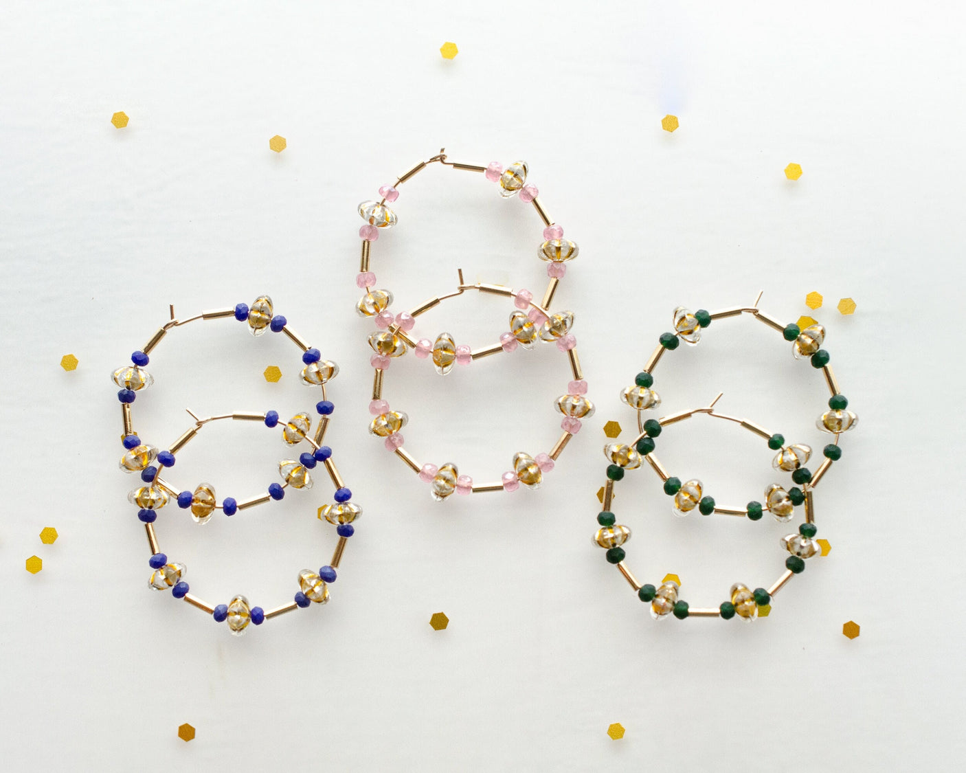 Ophelia Beaded Hoops