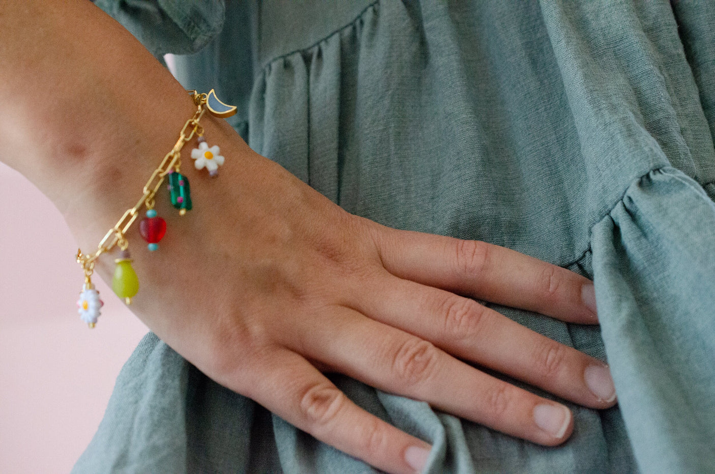 Ladybird Charm Braclet