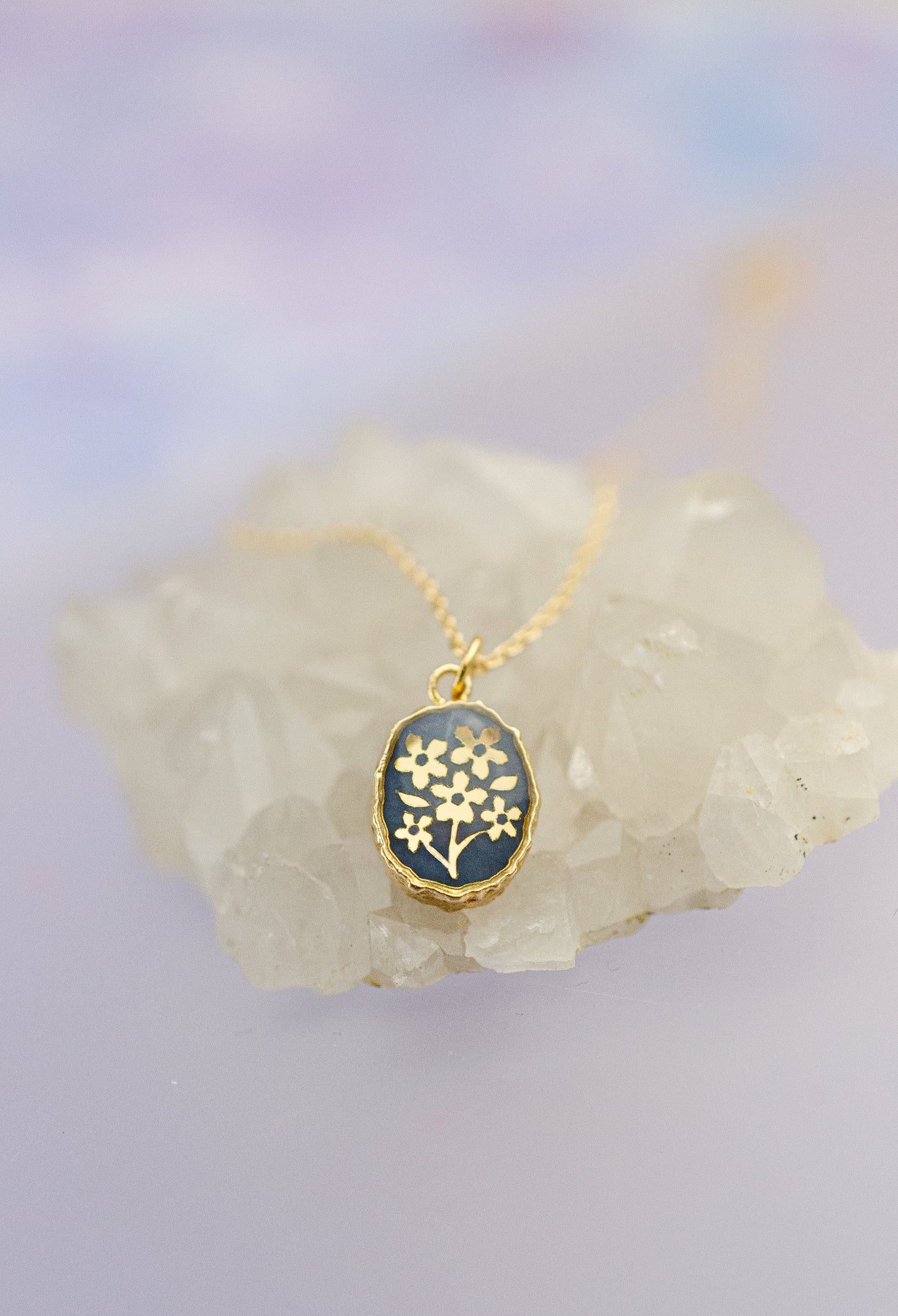 Forget Me Not Gemstone Necklace