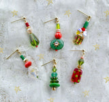 Holly Christmas Mix and Match Earrings