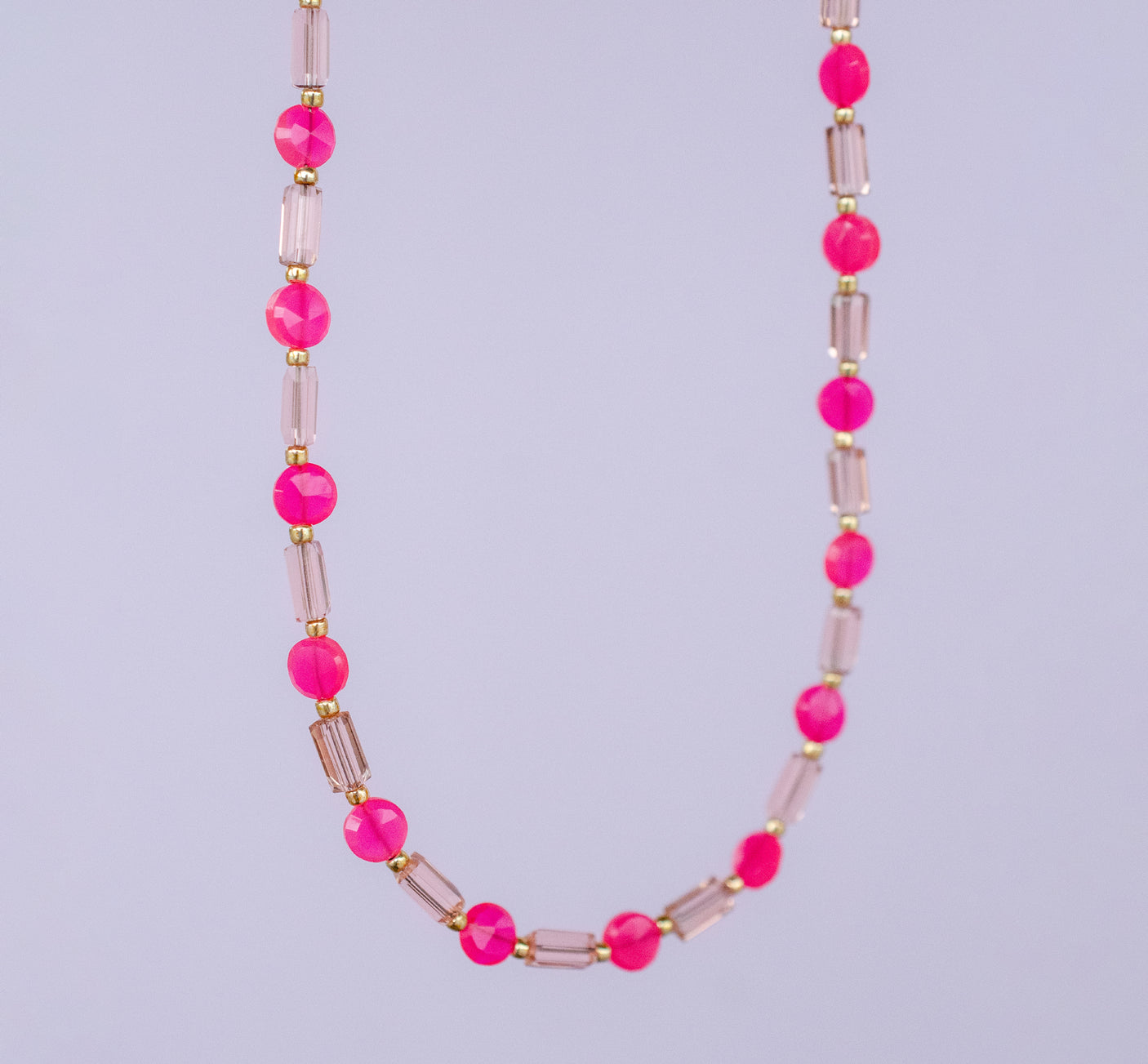 Electric Pink Necklace