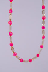 Electric Pink Necklace