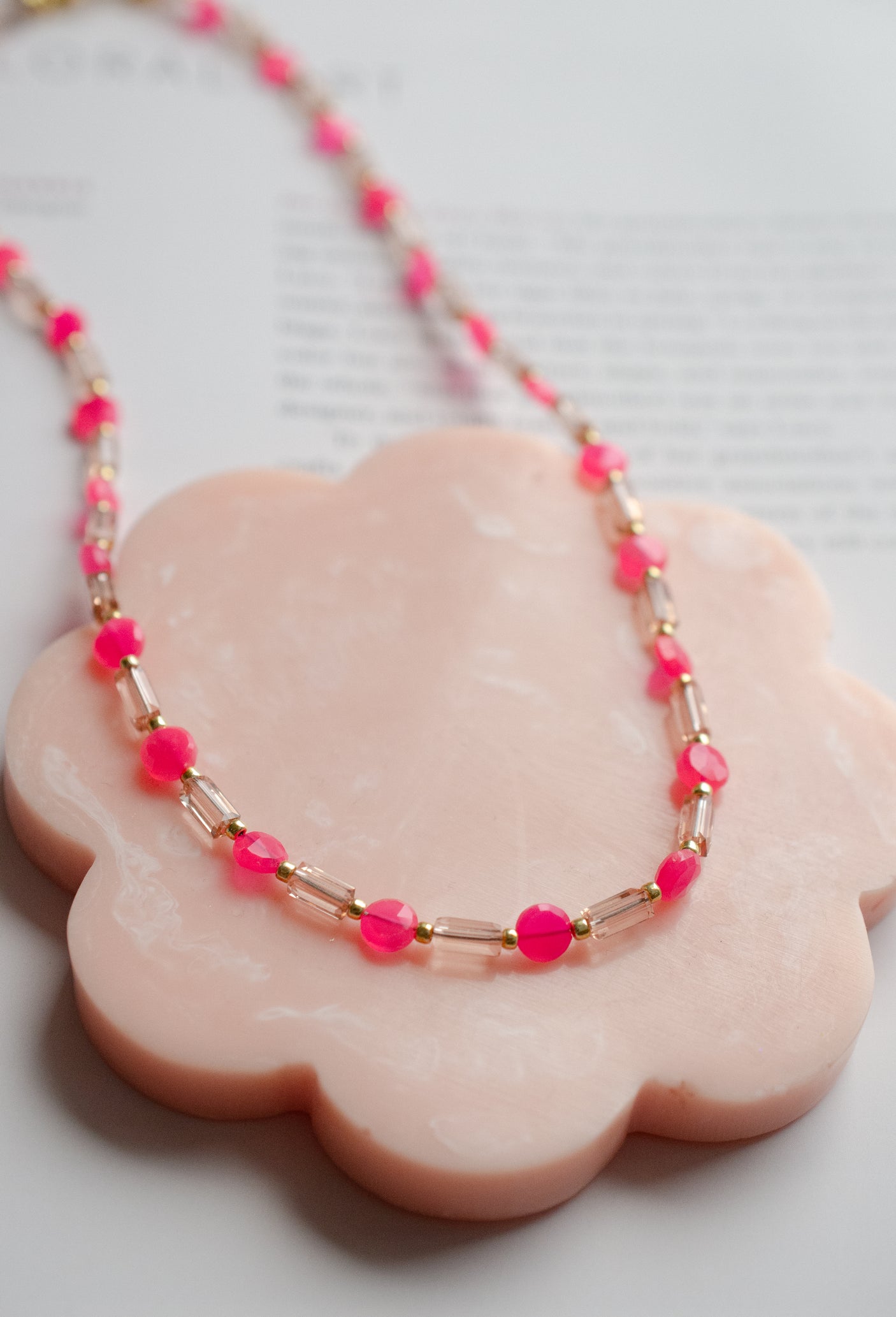 Electric Pink Necklace