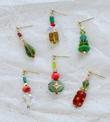 Holly Christmas Mix and Match Earrings