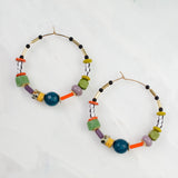 Abacus Beaded Hoops