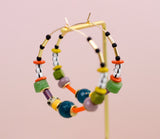 Abacus Beaded Hoops